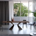 Upholstered Itala Chair Bonaldo with covered legs