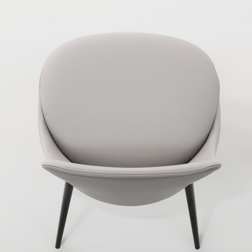 Upholstered Itala Chair Bonaldo with covered legs