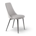 Upholstered Itala Chair Bonaldo with covered legs