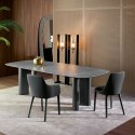Upholstered Itala Chair Bonaldo with covered legs