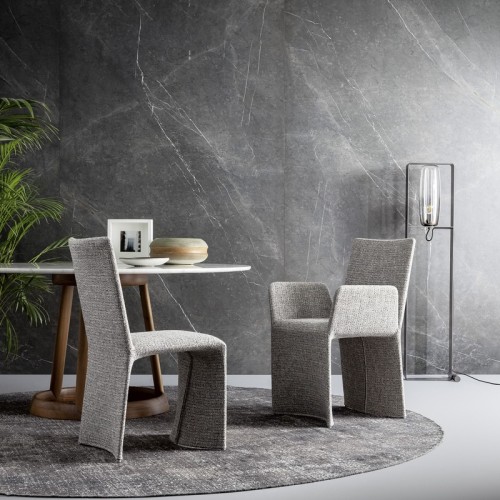 Ketch upholstered chair by Bonaldo with covered legs