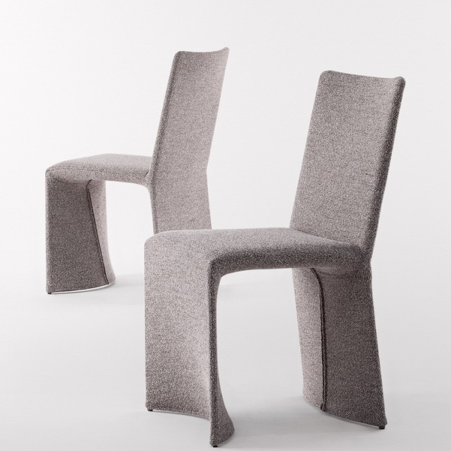 Ketch upholstered chair by Bonaldo with covered legs