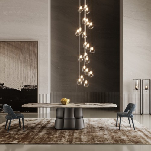 Mask upholstered chair by Bonaldo with covered legs
