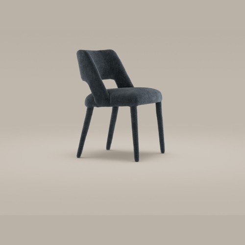 Mask upholstered chair by Bonaldo with covered legs