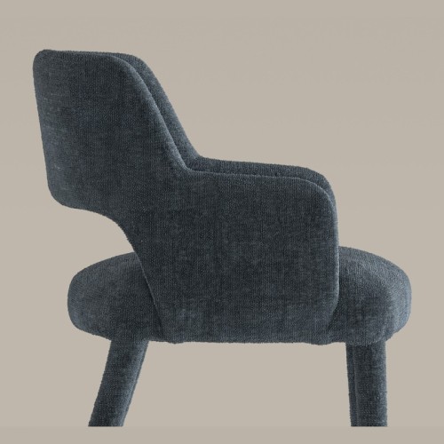 Mask upholstered chair by Bonaldo with covered legs