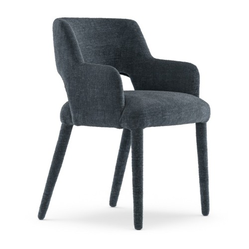 Mask upholstered chair by Bonaldo with covered legs