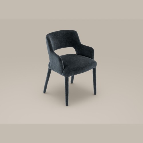 Mask upholstered chair by Bonaldo with covered legs