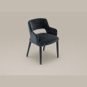 Mask upholstered chair by Bonaldo with metal legs