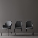 Mida high-back upholstered chair by Bonaldo