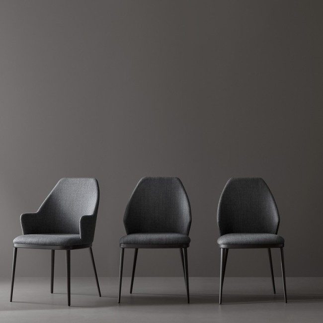 Mida high-back upholstered chair by Bonaldo