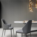 Mida high-back upholstered chair by Bonaldo