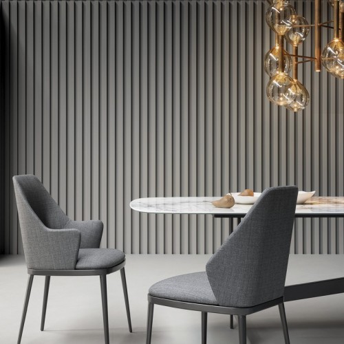 Mida high-back upholstered chair by Bonaldo