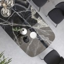 Mida high-back upholstered chair by Bonaldo