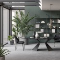 Mida high-back upholstered chair by Bonaldo