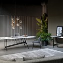 Mida high-back upholstered chair by Bonaldo