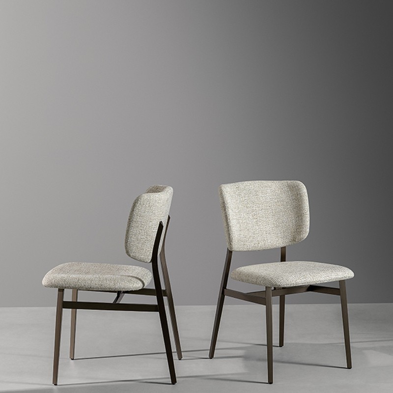 Noor upholstered chair by Bonaldo