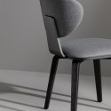 Olos Chair by Bonaldo with wooden legs