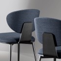 Olos Chair by Bonaldo with wooden legs