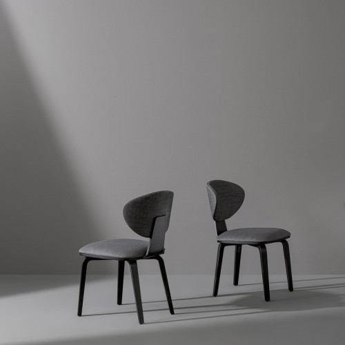 Olos Chair Met by Bonaldo with metal legs