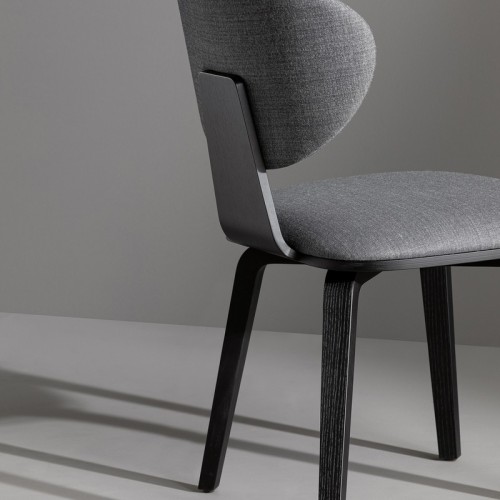 Olos Chair Met by Bonaldo with metal legs