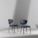 Olos Chair Met by Bonaldo with metal legs