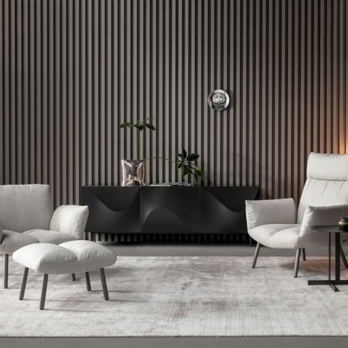 Pil upholstered chair by Bonaldo