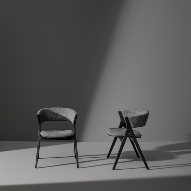 Remo upholstered chair by Bonaldo