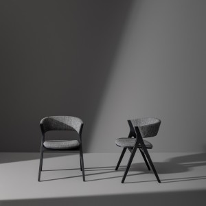 Remo upholstered chair by Bonaldo