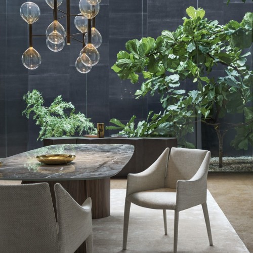 Vela upholstered chair by Bonaldo