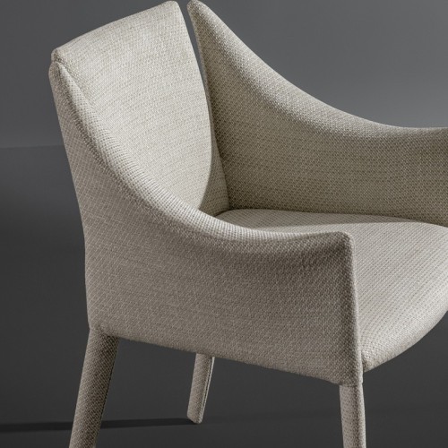 Vela upholstered chair by Bonaldo
