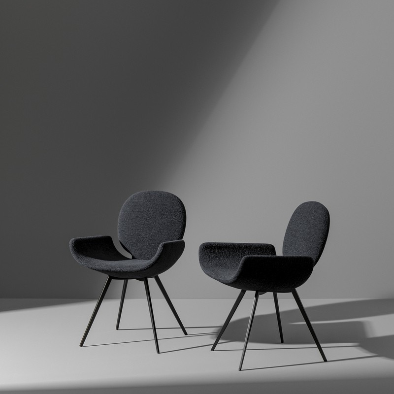 Youpi metal-leg chair by Bonaldo