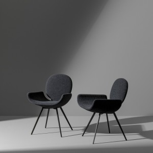 Youpi metal-leg chair by Bonaldo