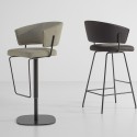 Bahia Too metal-leg stool by Bonaldo