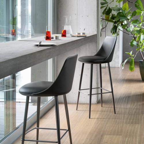 Itala too Bonaldo Stool with Metal Legs