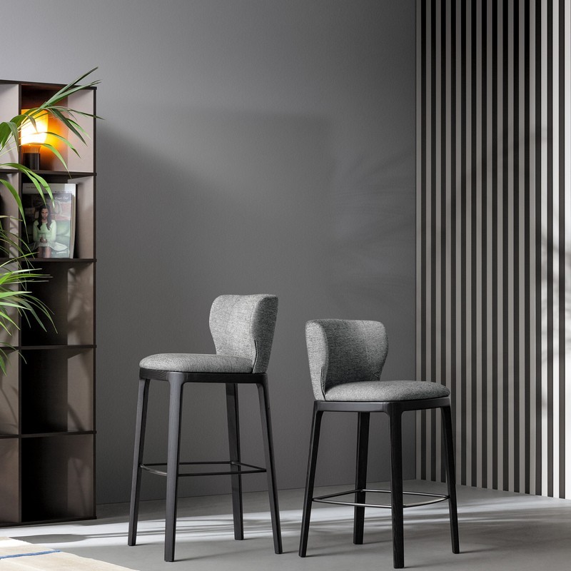 Joy too Bonaldo Stool with Wooden Legs
