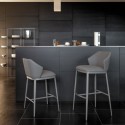 Mida too Bonaldo Stool with Metal Legs