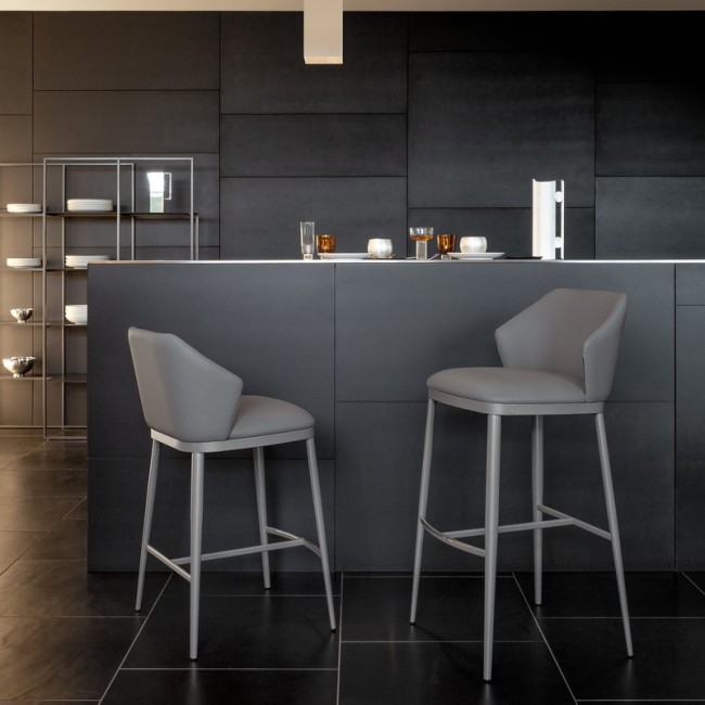 Mida too Bonaldo Stool with Metal Legs