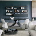 AX Bonaldo Table with Barrel-Shaped Top