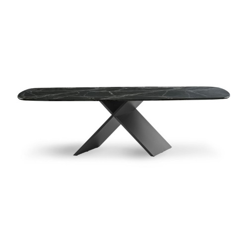 AX Bonaldo Table with Barrel-Shaped Top