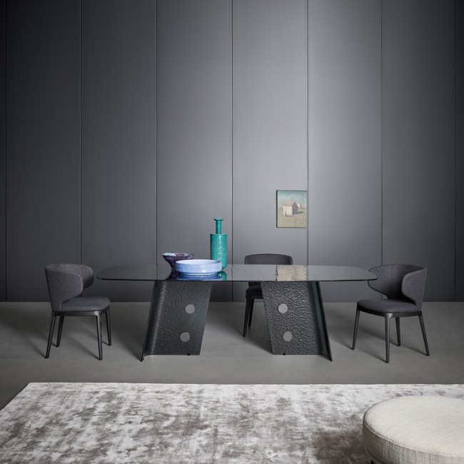 Botón Bonaldo Smoked Glass Table