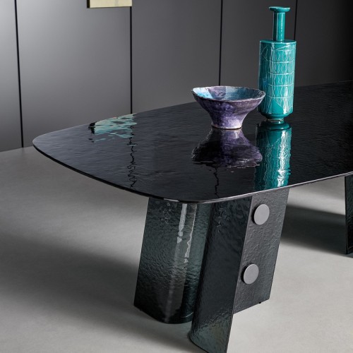 Botón Bonaldo Smoked Glass Table