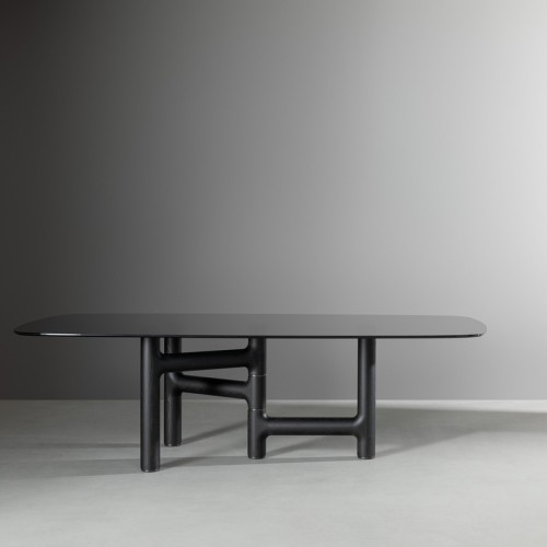 Pivot Bonaldo Table with Barrel-Shaped Top