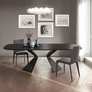 Prora Bonaldo Table with Barrel-Shaped Top