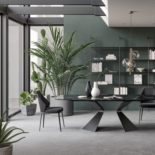 Prora Bonaldo Table with Barrel-Shaped Top