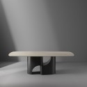Taijitu Bonaldo Table with Barrel-Shaped Top