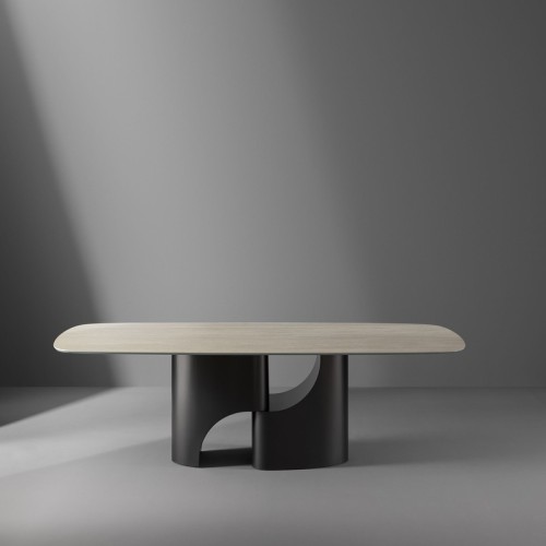 Taijitu Bonaldo Table with Barrel-Shaped Top