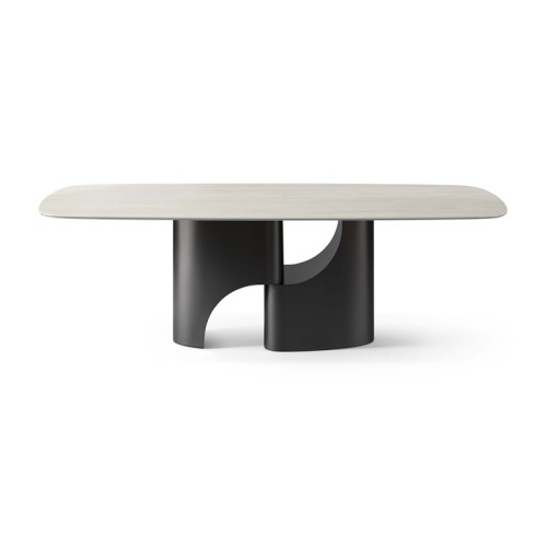 Taijitu Bonaldo Table with Barrel-Shaped Top