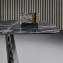 Torii Bonaldo Table with Barrel-Shaped Top