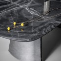 Torii Bonaldo Table with Barrel-Shaped Top