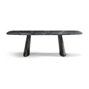 Torii Bonaldo Table with Barrel-Shaped Top
